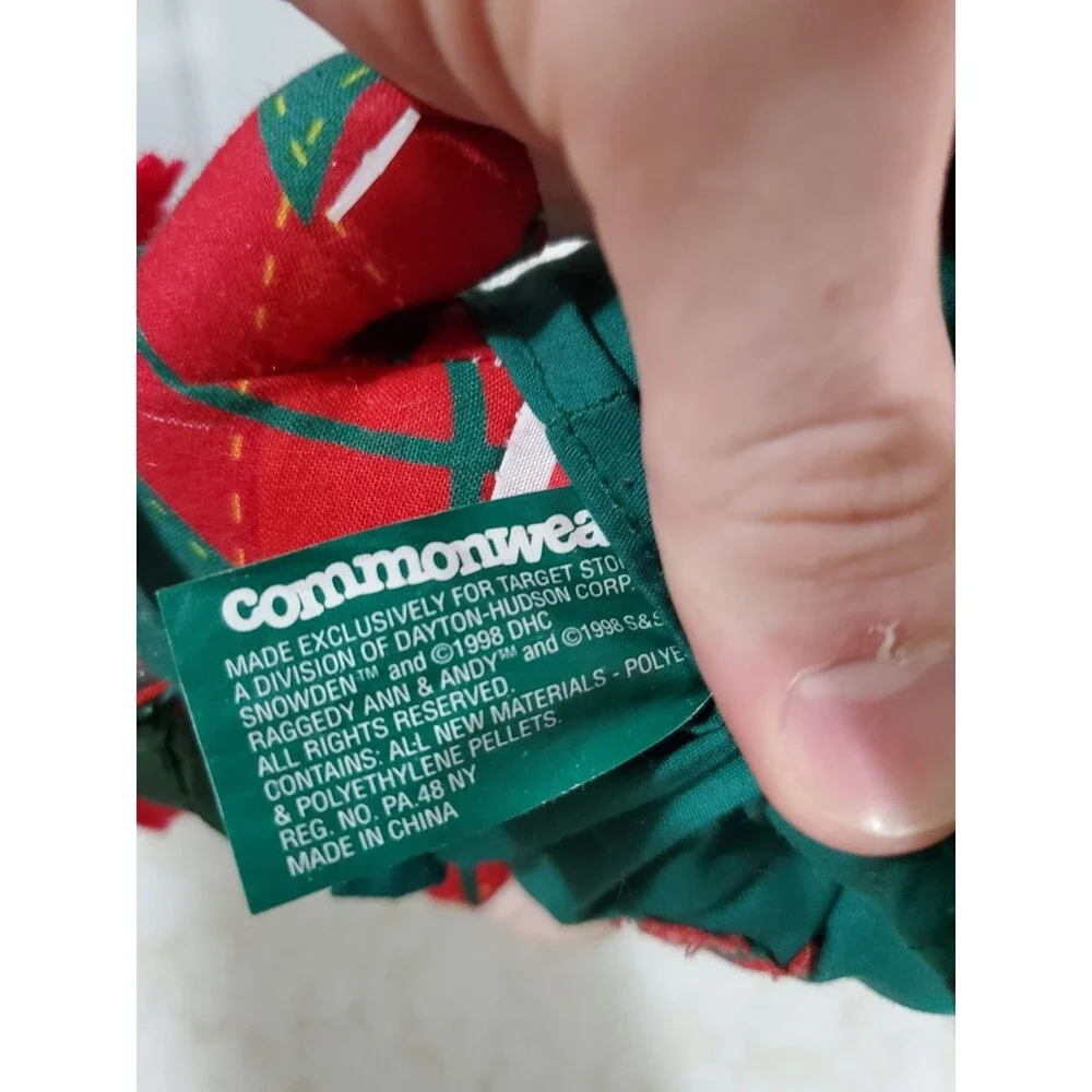 Vintage Commonwealth Snowden And Friends Raggedy Ann And Andy Plush 1998